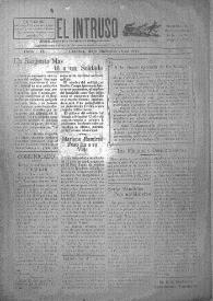 Portada:El intruso. Diario Joco-serio netamente independiente. Tomo IX, núm. 848, miércoles 28 de mayo de 1924