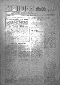 Portada:El intruso. Diario Joco-serio netamente independiente. Tomo IX, núm. 859, martes 10 de junio de 1924