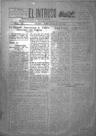 Portada:El intruso. Diario Joco-serio netamente independiente. Tomo IX, núm. 861, jueves 12 de junio de 1924
