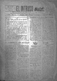 Portada:El intruso. Diario Joco-serio netamente independiente. Tomo IX, núm. 870, domingo 22 de junio de 1924