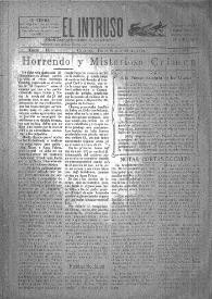 Portada:El intruso. Diario Joco-serio netamente independiente. Tomo IX, núm. 875, sábado 28 de junio de 1924