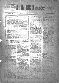 Portada:El intruso. Diario Joco-serio netamente independiente. Tomo IX, núm. 893, sábado 19 de julio de 1924