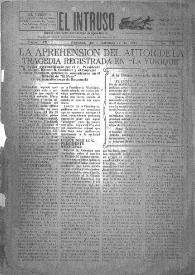 Portada:El intruso. Diario Joco-serio netamente independiente. Tomo IX, núm. 900, domingo 27 de julio de 1924