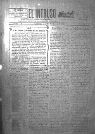 Portada:El intruso. Diario Joco-serio netamente independiente. Tomo X, núm. 907, martes 5 de agosto de 1924