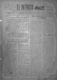 Portada:El intruso. Diario Joco-serio netamente independiente. Tomo X, núm. 926, miércoles 27 de agosto de 1924