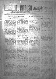 Portada:El intruso. Diario Joco-serio netamente independiente. Tomo X, núm. 935, sábado 6 de septiembre de 1924
