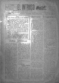 Portada:El intruso. Diario Joco-serio netamente independiente. Tomo X, núm. 939, jueves 11 de septiembre de 1924