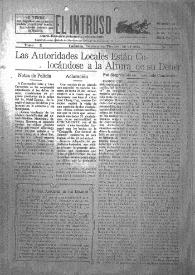 Portada:El intruso. Diario Joco-serio netamente independiente. Tomo X, núm. 950, viernes 26 de septiembre de 1924