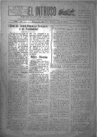Portada:El intruso. Diario Joco-serio netamente independiente. Tomo X, núm. 965, martes 14 de octubre de 1924