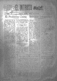 Portada:El intruso. Diario Joco-serio netamente independiente. Tomo X, núm. 975, sábado 25 de octubre de 1924