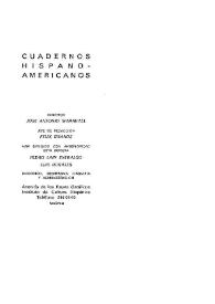Portada:Cuadernos Hispanoamericanos. Núm. 317, noviembre 1976