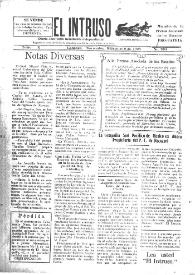 Portada:El intruso. Diario Joco-serio netamente independiente. Tomo X, núm. 983, miércoles 5 de noviembre de 1924