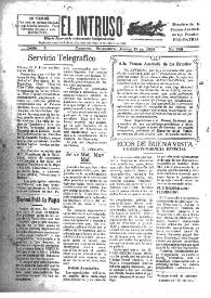 Portada:El intruso. Diario Joco-serio netamente independiente. Tomo X, núm. 990, jueves 13 de noviembre de 1924