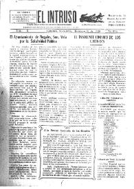 Portada:El intruso. Diario Joco-serio netamente independiente. Tomo X, núm. 993, domingo 16 de noviembre de 1924