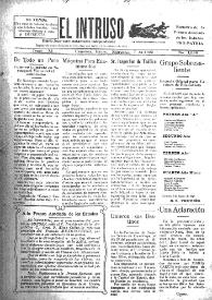 Portada:El intruso. Diario Joco-serio netamente independiente. Tomo XI, núm. 1036, miércoles 7 de enero de 1925