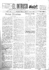 Portada:El intruso. Diario Joco-serio netamente independiente. Tomo XI, núm. 1041, martes 13 de enero de 1925