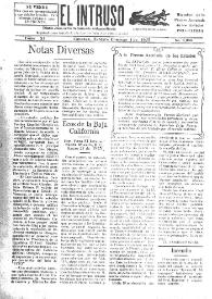 Portada:El intruso. Diario Joco-serio netamente independiente. Tomo XI, núm. 1058, domingo 1 de febrero de 1925
