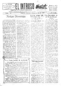 Portada:El intruso. Diario Joco-serio netamente independiente. Tomo XI, núm. 1066, miércoles 11 de febrero de 1925