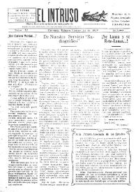 Portada:El intruso. Diario Joco-serio netamente independiente. Tomo XI, núm. 1068, viernes 13 de febrero de 1925