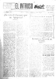 Portada:El intruso. Diario Joco-serio netamente independiente. Tomo XI, núm. 1078, miércoles 25 de febrero de 1925