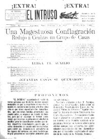 Portada:El intruso. Diario Joco-serio netamente independiente. Tomo XI, alcance al núm. 1082, domingo 1 de marzo de 1925