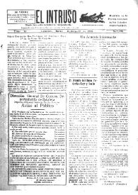 Portada:El intruso. Diario Joco-serio netamente independiente. Tomo XI, núm. 1094, domingo 15 de marzo de 1925