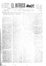 Portada:El intruso. Diario Joco-serio netamente independiente. Tomo XI, núm. 1102, miércoles 25 de marzo de 1925