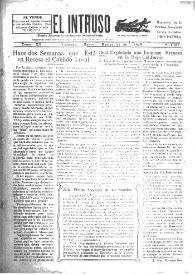 Portada:El intruso. Diario Joco-serio netamente independiente. Tomo XII, núm. 1107, martes 31 de marzo de 1925