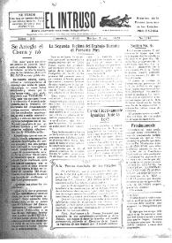 Portada:El intruso. Diario Joco-serio netamente independiente. Tomo XII, núm. 1113, martes 7 de abril de 1925