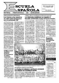 Escuela española. Año XLVII, núm. 2849, 29 de enero de 1987