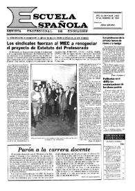 Escuela española. Año XLVII, núm. 2851, 12 de febrero de 1987