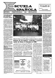 Escuela española. Año XLVII, núm. 2852, 19 de febrero de 1987