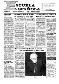 Escuela española. Año XLVII, núm. 2854, 5 de marzo de 1987