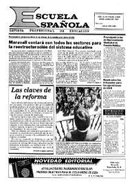 Portada:Escuela española. Año XLVII, núm. 2869, 25 de junio de 1987