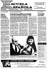 Portada:Escuela española. Año XLVII, núm. 2888, 26 de noviembre de 1987