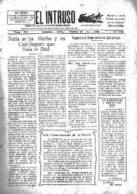 Portada:El intruso. Diario Joco-serio netamente independiente. Tomo XII, núm. 1116, viernes 10 de abril de 1925