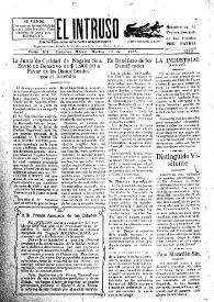 Portada:El intruso. Diario Joco-serio netamente independiente. Tomo XII, núm. 1140, martes 12 de mayo de 1925