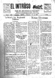 Portada:El intruso. Diario Joco-serio netamente independiente. Tomo XII, núm. 1155, viernes 29 de mayo de 1925