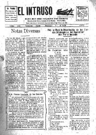 Portada:El intruso. Diario Joco-serio netamente independiente. Tomo XII, núm. 1163, domingo 7 de junio de 1925