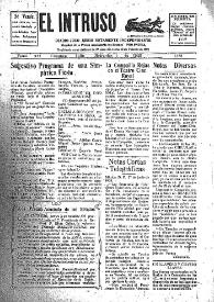 Portada:El intruso. Diario Joco-serio netamente independiente. Tomo XII, núm. 1181, miércoles 1 de julio de 1925