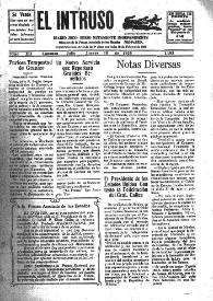 Portada:El intruso. Diario Joco-serio netamente independiente. Tomo XII, núm. 1193, jueves 16 de julio de 1925