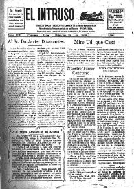 Portada:El intruso. Diario Joco-serio netamente independiente. Tomo XIII, núm. 1204, miércoles 29 de julio de 1925
