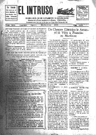 Portada:El intruso. Diario Joco-serio netamente independiente. Tomo XIII, núm. 1215, martes 11 de agosto de 1925