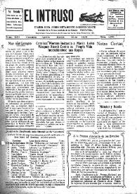 Portada:El intruso. Diario Joco-serio netamente independiente. Tomo XIII, núm. 1221, martes 18 de agosto de 1925