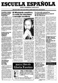 Escuela española. Año XLIX, núm. 2939, 5 de enero de 1989
