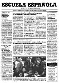 Escuela española. Año XLIX, núm. 2940, 12 de enero de 1989