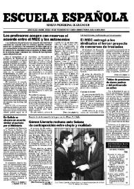 Escuela española. Año XLIX, núm. 2944, 9 de febrero de 1989