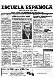 Escuela española. Año XLIX, núm. 2946, 23 de febrero de 1989