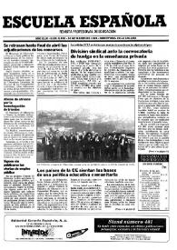 Portada:Escuela española. Año XLIX, núm. 2950, 30 de marzo de 1989