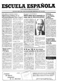 Portada:Escuela española. Año XLIX, núm. 2967, 28 de julio de 1989